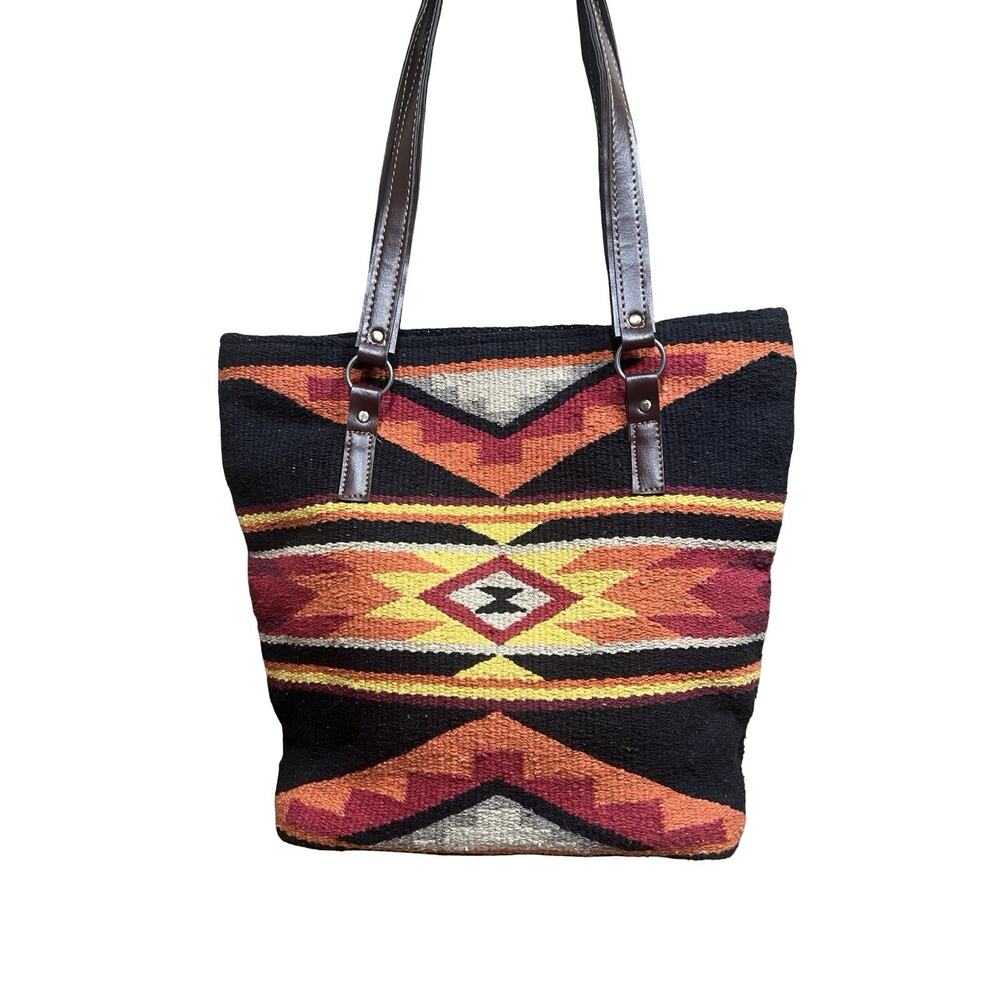 El Paso SaddleBlanket Co. Tote Bag Southwest Western Aztec Large Purse Boho